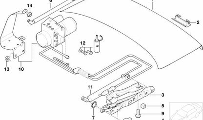 Aceite hidráulico con tornillos OEM 51248236504 para BMW E38 725tds, 728i {todos los motores y transmisiones compatibles}. Original BMW.