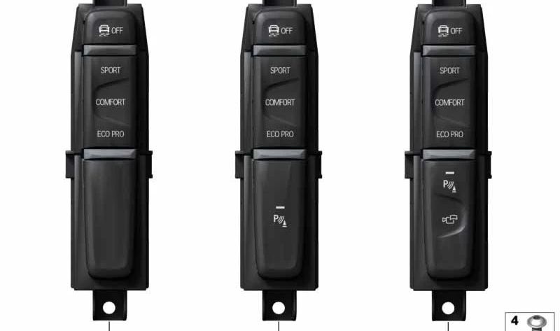 Unidad de control consola central OEM 61316993973 para BMW G30, G31, G01. Original BMW.