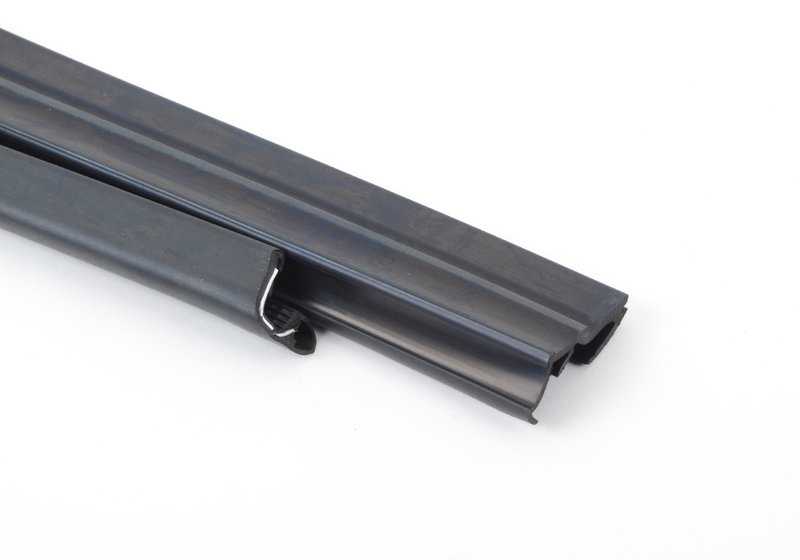 Guía de ventana trasera derecha OEM 51358223808 para BMW E65. Original BMW.