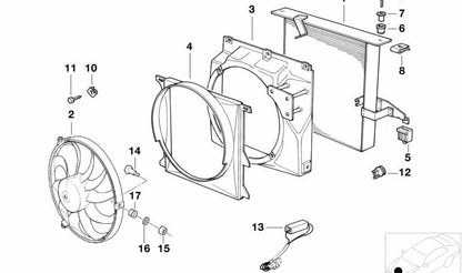 Soporte de compresor de aire acondicionado OEM 64541385163 para BMW E36. Original BMW.