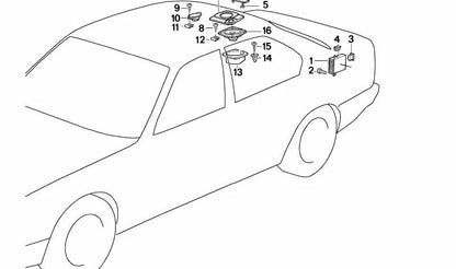 Módulo Ecualizador Sistema Hi-Fi para BMW E34, E32 (OEM 65121391313). Original BMW