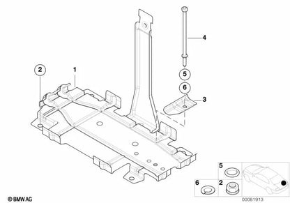 Vis hexagonale avec bride pour BMW Series 1 E81, E82, E87, E87N, E88, série 3 E46, E90, E90n, E91, E91n, E92, E92N, série 5 F11, F11n, X1 E84 (OEM 07147211160). BMW d'origine.