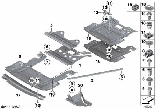 Kombinierte hexagonale Schraube für die BMW 6 F12 -Serie, F12N (OEM 07147284228). Original BMW