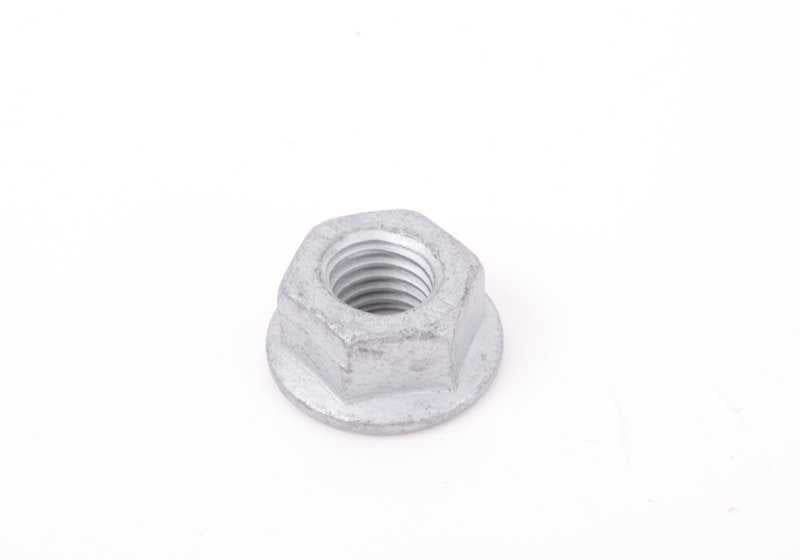 Hexagonal nut with flange for BMW 1 F40 series, F52, series 2 F44, F45, F46, U06, Series 3 E36, E46, E90, E92, E93, Series 5 E34, E39, E60, E61, Series 6 E63, E64, Series 7 E38, E65, E66, X1 F48, F39, X3 E83, X5 E53, E70, F15, F85, X6 E71, F16, F86, Z
