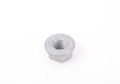 Hexagonal nut with flange for BMW 1 F40 series, F52, series 2 F44, F45, F46, U06, Series 3 E36, E46, E90, E92, E93, Series 5 E34, E39, E60, E61, Series 6 E63, E64, Series 7 E38, E65, E66, X1 F48, F39, X3 E83, X5 E53, E70, F15, F85, X6 E71, F16, F86, Z