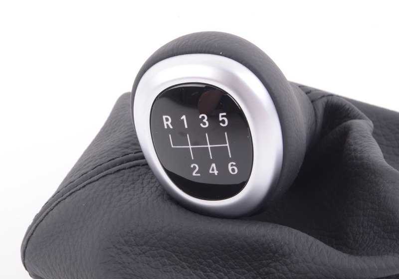 Leather Gear Shift Knob for BMW 5 Series F10, F11 (OEM 25117599516). Original BMW
