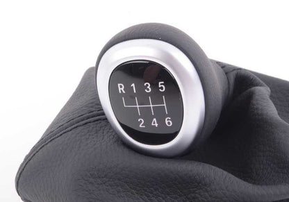 Leather Gear Shift Knob for BMW 5 Series F10, F11 (OEM 25117599516). Original BMW