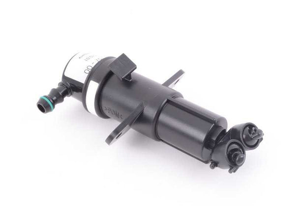 Boquilla izquierda limpiaparabrisas OEM 61673416467 para BMW X3 E83 (todos los modelos: 1.8d, 2.0d, 2.0i, 2.0sd). Original BMW.