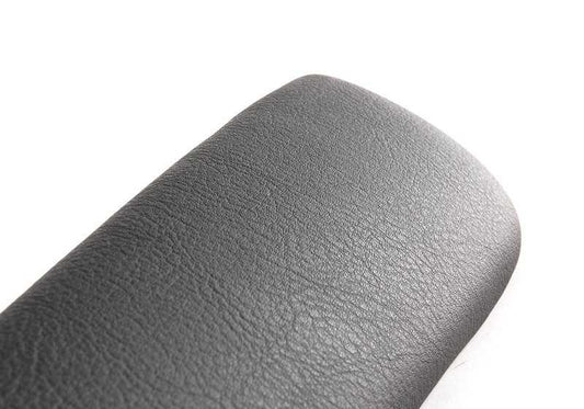 Reposabrazos izquierdo delantero OEM 51418238641 para BMW E46 316Ci, 318Ci. Color negro. Repuesto original BMW.