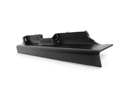 Tapa embellecedora izquierda de la guía del asiento OEM 52107118501 para BMW E81, E82, E87, E88, E90, E91, E92, E84, F25, F26. Original BMW.