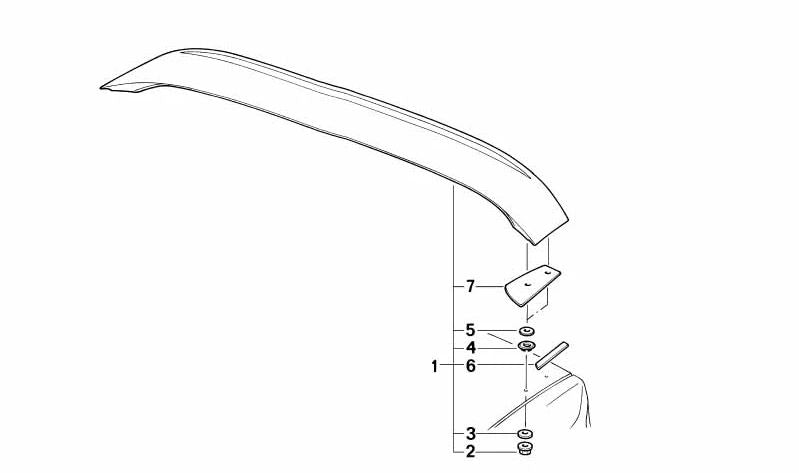 Board gauche OEM 51712232389 pour BMW E34. Une partie de l'aile M M M. BMW d'origine.