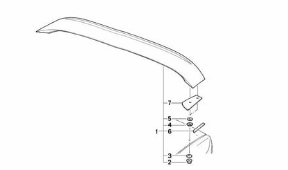 Board gauche OEM 51712232389 pour BMW E34. Une partie de l'aile M M M. BMW d'origine.