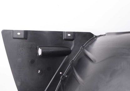 Recubrimiento cubrerueda delantero izquierdo OEM 51713400053 para BMW X3 E83. Original BMW.