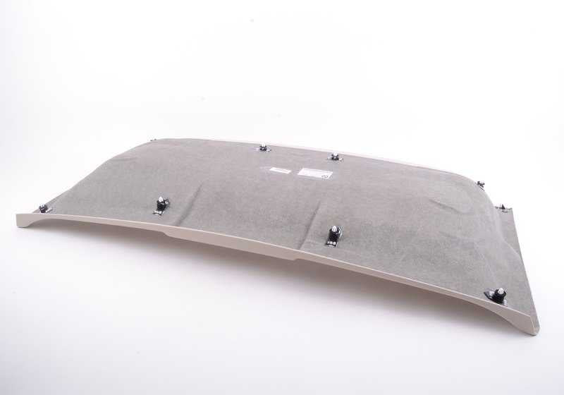 Revestimiento interior del techo delantero OEM 54377229321 para BMW Z4 E89. Color oyster. Repuesto original BMW.