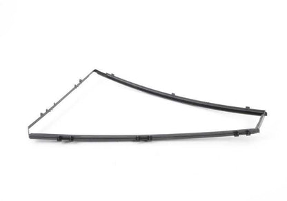 Soporte fijo cristal lateral derecho OEM 51357129736 para BMW X5 E70 (todos los modelos: 3.0d, 3.0sd, 3.0si, 4.8i, M). Original BMW.