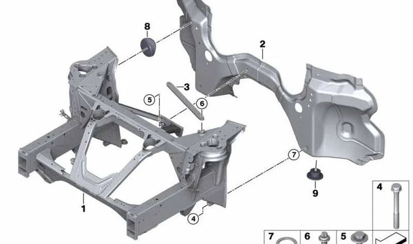 Arandela de sellado OEM 39106859541 para BMW I12, I15. Original BMW.