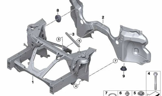 Upper Rear Axle Seal for BMW I12, I12N, I15 (OEM 39106860634). Original BMW