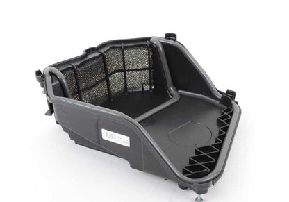 Tapa de carcasa con prefiltro OEM 64116987597 para BMW F01, F01N, F02, F02N, F04. Original BMW.