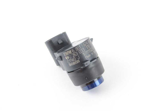 Sensor de aparcamiento PDC Azul Montego OEM 66209114342 para BMW E81, E82, E87, E88, E90, E91, E92, E93, E89. Original BMW.