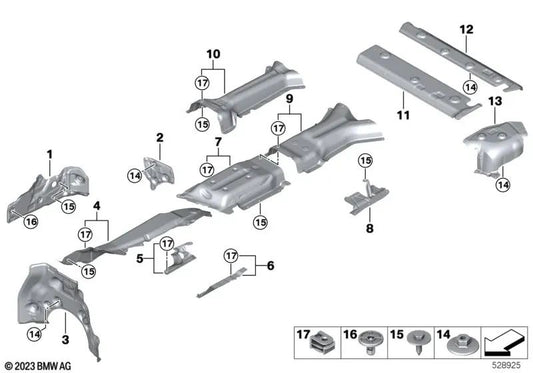 Thermalisolierung Ablagerung für BMW X5 G05, G05N -Serie X6 G06, G06N (OEM 51489477793). Original BMW