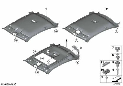 Tornillo de chapa avellanado combinado para BMW E64, E64N, F16, F86 (OEM 07146953120). Original BMW.