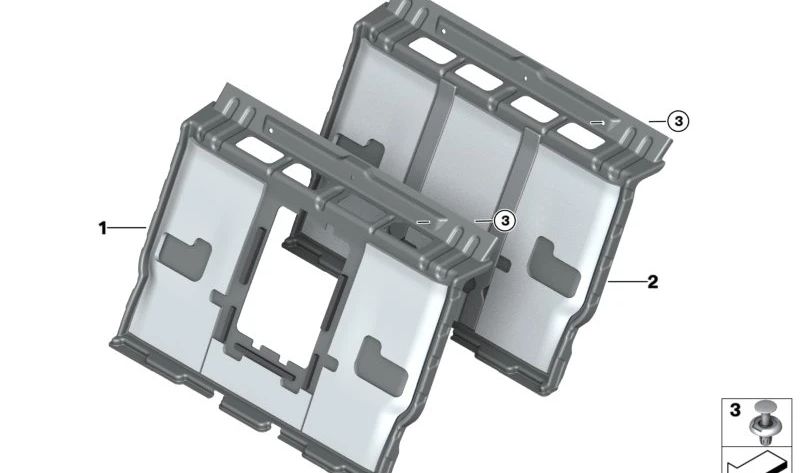 Panel separador maletero OEM 51475A2F379 para BMW Serie 7 G70 (735i, 740d, 740d xDrive, 740i). Compatible con modelos desde 2022. Pieza original BMW.