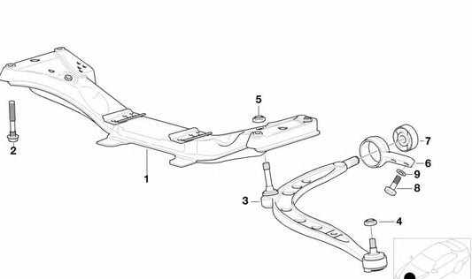 Braço de controle direito para BMW 3 E36 Series (OEM 3112228462). BMW original