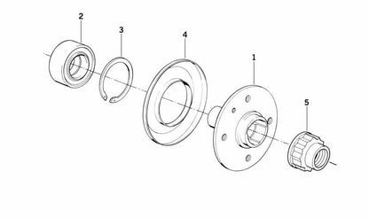 Fellle Guardopo Suspension OEM 31211134092 pour BMW E34. Pièce BMW originale.