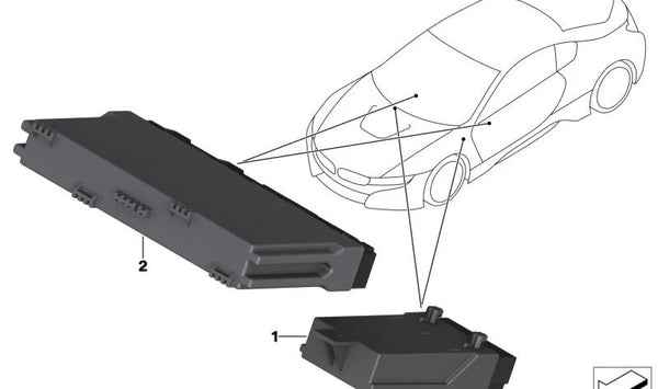 Módulo de asiento OEM 61359459682 para BMW F20, F21, F52, F22, F23, F45, F46, F87, F30, F31, F34, F35, F80, F32, F33, F36, F82, F83, F48, F49, F39, F15, F85, F16, F86, I15 y para MINI F55, F56, F57, F54, F60. Original BMW y MINI.