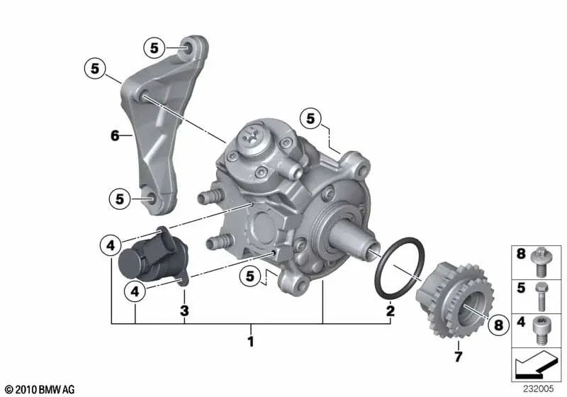 Zahlenregulationsventil für BMW F20, F21, F22, E90N, E92N, E93N, F30, F31, F34, F32, F33, F36, F07, F10, F11, E84, F25, F15 Serie 1, Serie 2, Serie 3, Serie 3, 4, 4 Serie, Serie 5, X1, X3, X5 (OEM 13517823454). Original BMW
