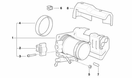 Tapón de cierre OEM 13711289345 para BMW E30, E36. Original BMW.