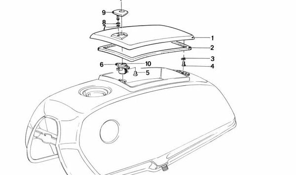 Junta de estanqueidad OEM 16111237676 para BMW Motorrad R248. Recambio original BMW.