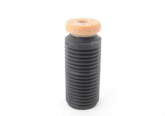 Tope de suspensión trasera con tubo protector OEM 33536865130 para BMW F15 y F16 (X5, X6). Compatible con sDrive25d, xDrive25d, xDrive28i, xDrive30d. Original BMW.