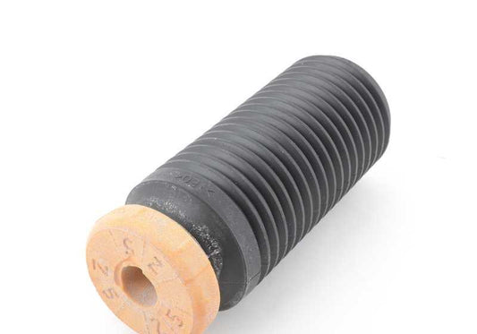 Tope de suspensión trasera con tubo protector OEM 33536865130 para BMW F15 y F16 (X5, X6). Compatible con sDrive25d, xDrive25d, xDrive28i, xDrive30d. Original BMW.