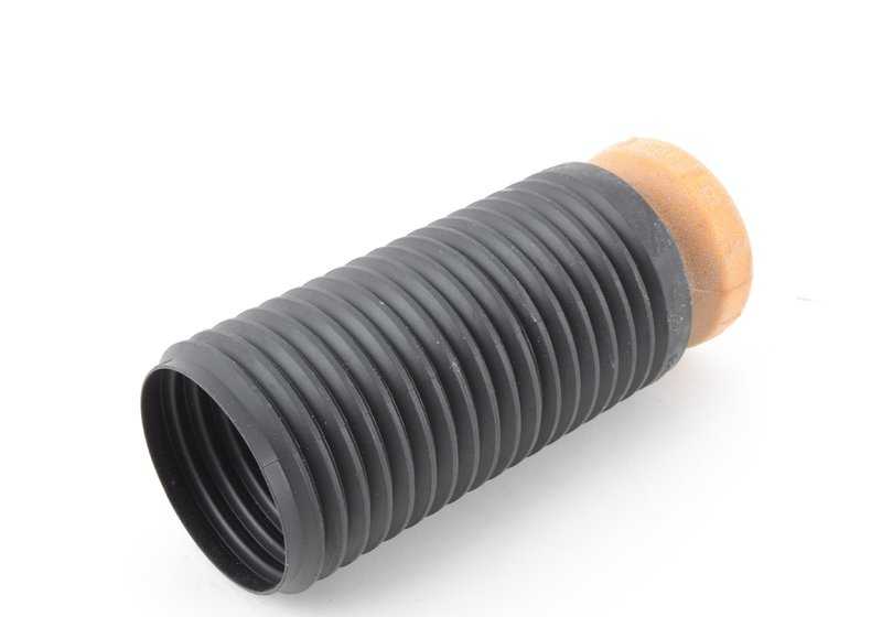 Tope de suspensión trasera con tubo protector OEM 33536865130 para BMW F15 y F16 (X5, X6). Compatible con sDrive25d, xDrive25d, xDrive28i, xDrive30d. Original BMW.