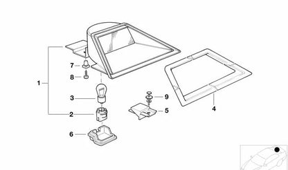 Portalamparas para BMW E30, E34, E61N, E32, E38, E71, E72 (OEM 63218355883). BMW original.