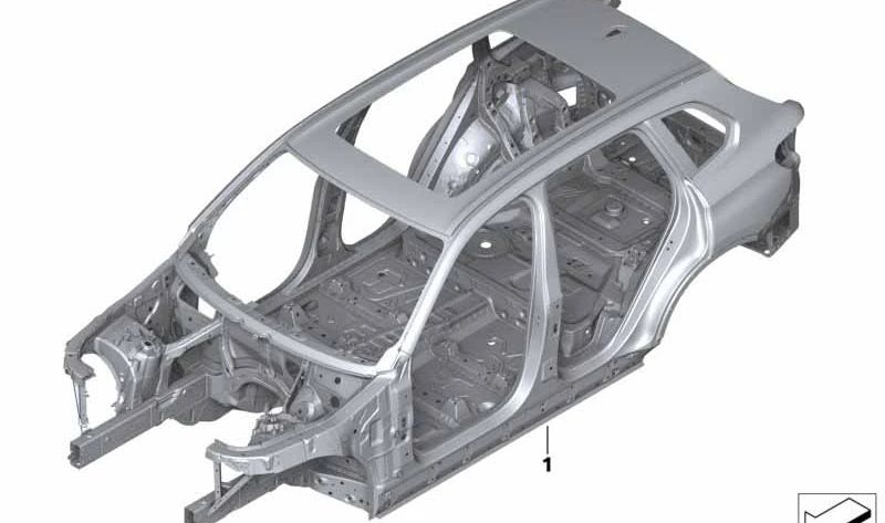 Châssis sans numéro de base pour BMW X5 F95, G05 (OEM 41008497711). BMW d'origine