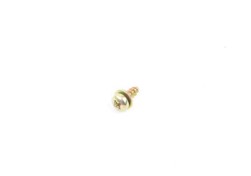 Tornillo plástico OEM 07129900239 para BMW E39 y E38. Pieza para molduras exteriores y tercera luz de freno. Original BMW.