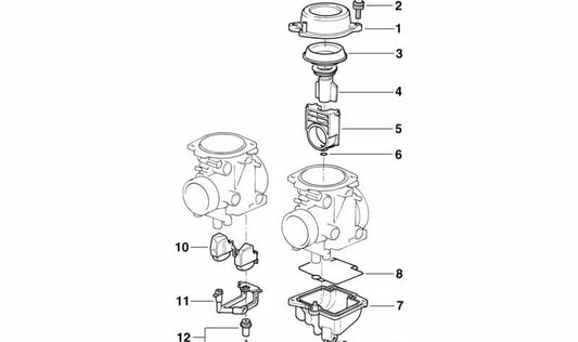 Tornillo cabeza cilíndrica OEM 13112343414 para motos BMW F 650, F 650 ST. Original BMW Motorrad.