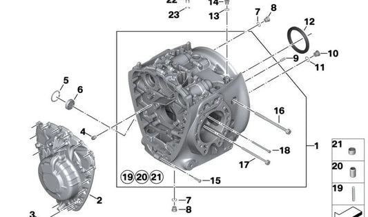 Sensor de control del nivel de aceite OEM 11118523921 para BMW Motorrad G 310 GS, G 310 R, R 18, R 18 Classic, R 18 Roctane, R 18 B, R 18 Transcontinental, R 1200 GS. Original BMW Motorrad.