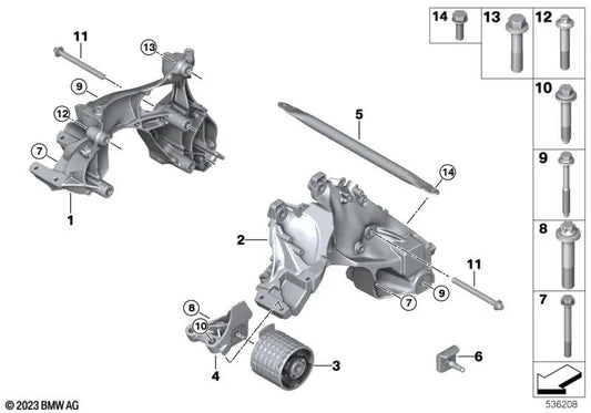 ASA screw for BMW i I01, I01N, I20 (OEM 22116879664). Genuine BMW