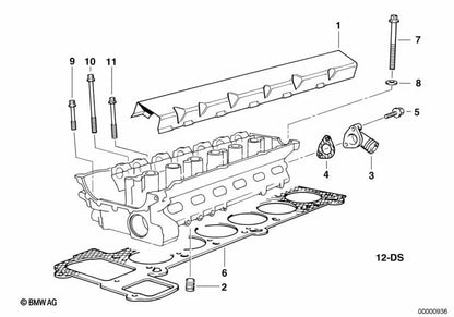 BMW Deck 3 E36, E46, Serie 5 E34, E39, E60, E61, 7 E38 -Serie, E65, E66, X3 E83, X5 E53, Z4 E85 (OEM 11121740163). Original BMW