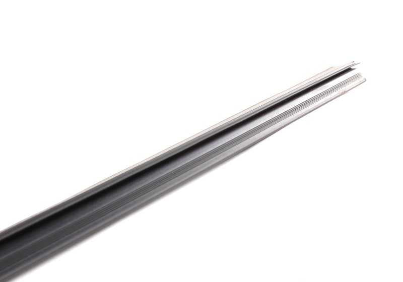 Burlete exterior ventanilla izquierda OEM 51211913055 para BMW E30 (316i con motor M10 y M40, todos los tipos y transmisiones). Original BMW.