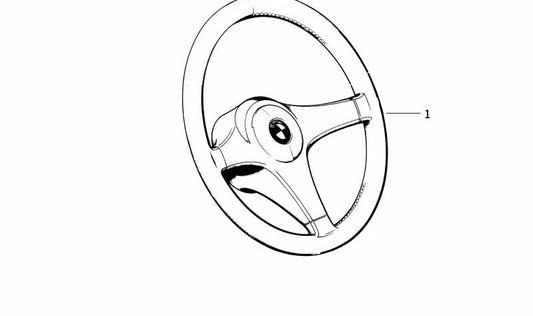 Sports steering wheel for BMW E28, E24 (OEM 32331155297). Genuine BMW
