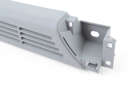 Rejilla de ventilación derecha gris OEM 51478256942 para BMW E46. Pieza original BMW.