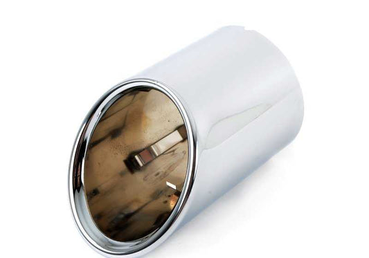Embellecedor de escape cromado OEM 18307582246 para BMW X5 E70 3.0d, 3.0sd, 3.0si. Compatible con modelos fabricados entre 2006 y 2010. Original BMW.