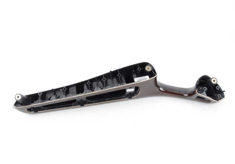 Apoyabrazos de madera delantero izquierdo OEM 51418259957 para BMW E46. Original BMW.