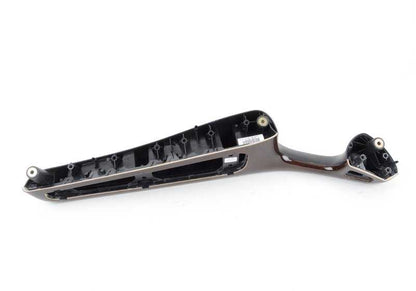 Apoyabrazos de madera delantero izquierdo OEM 51418259957 para BMW E46. Original BMW.