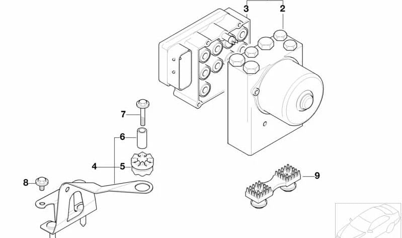 Kit de reparo Unidade de controle OEM OEM 34516756289 para BMW E36, E46, Z3. BMW original.