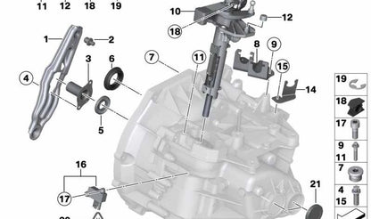 Juego de unidad de cambio OEM 23007602720 para MINI R56, R56 LCI, Clubman R55, Cabrio R57, Coupé R58, Roadster R59, Countryman R60, Paceman R61... y más. Original MINI.